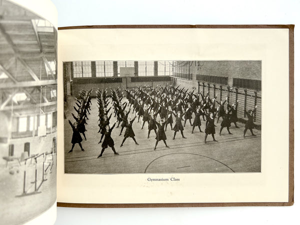 A Book of Views of The Chicago Normal School of Physical Education, 5026 Greenwood Avenue, Chicago, established 1903. Frances Musselman, Principal.