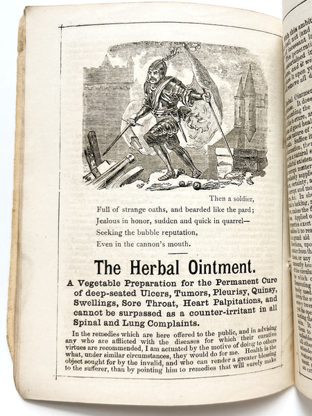 Shakespeare's Seven Ages of Man's Life (Brown's Almanac 1869)