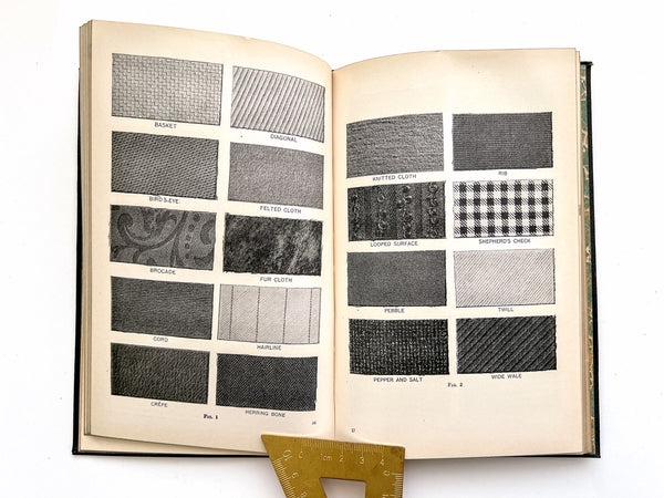 Woman's Institute of Domestic Arts and Sciences, 3 volumes: Decorative Stitches and Trimming, Sewing Materials [and] Sewing for Profit