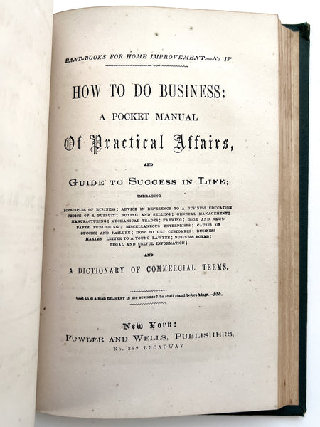 Hand-Book for Home Improvement, Comprising How to Write; How to Talk; How to Behave; How to Do Business. Complete in One Volume.