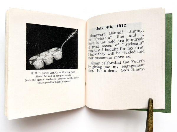 Her "Swissalu" Diary, written enroute