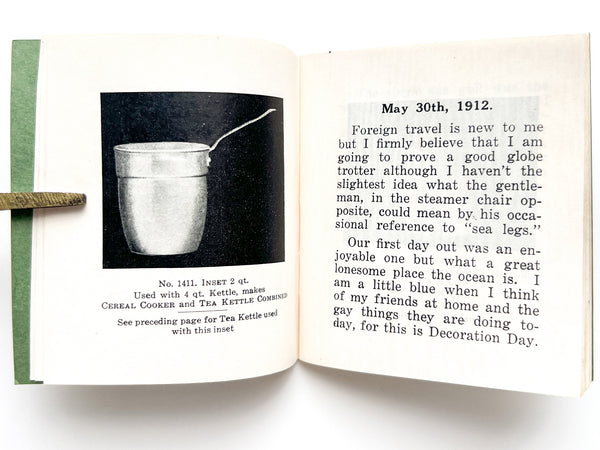 Her "Swissalu" Diary, written enroute