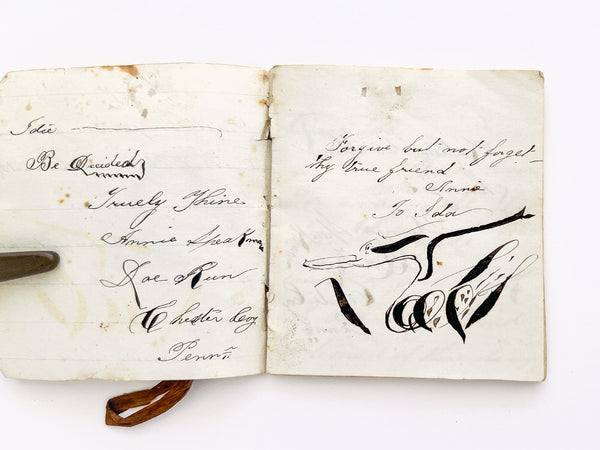 A passionate friendship booklet of obscure and ominous circumstances. Chester County, Pennsylvania, ca. 1860.