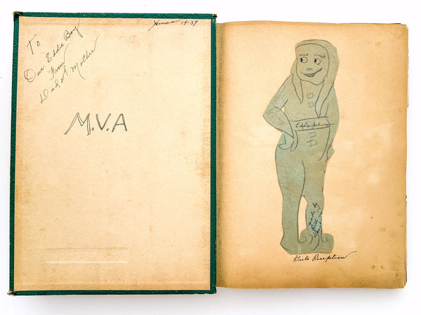 1939 Mount Vernon Academy student scrapbook with drawings related to Seventh-day Adventist eschatology (plus photos and cartoons and boy stuff)