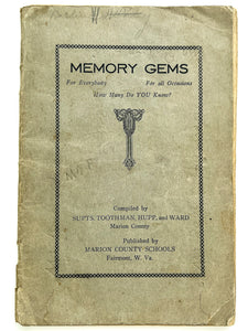 Memory Gems: For Everybody, For all Occasions; How Many Do YOU Know?