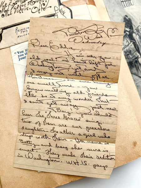 1939 Mount Vernon Academy student scrapbook with drawings related to Seventh-day Adventist eschatology (plus photos and cartoons and boy stuff)