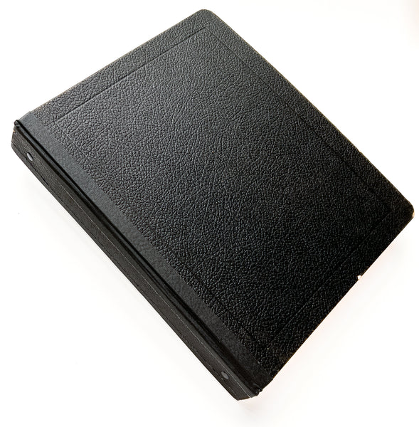 Mid-Century binder of work in handicraft, including braiding, printing and weaving, with many mounted specimens and instructions for working.