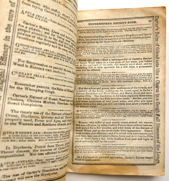 The Housekeeper's Receipt Book (Carter's Compound Extract of Smart Weed)