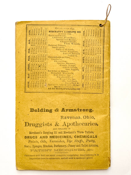 Merchant's Gargling Oil Almanac 1876