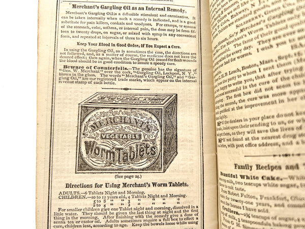 Merchant's Gargling Oil Almanac 1876
