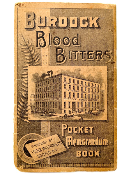 Burdock Blood Bitters Pocket Memorandum Book