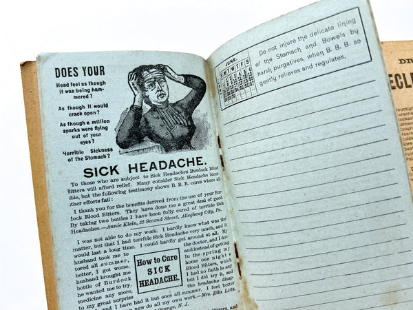 Burdock Blood Bitters Pocket Memorandum Book