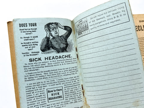 Burdock Blood Bitters Pocket Memorandum Book