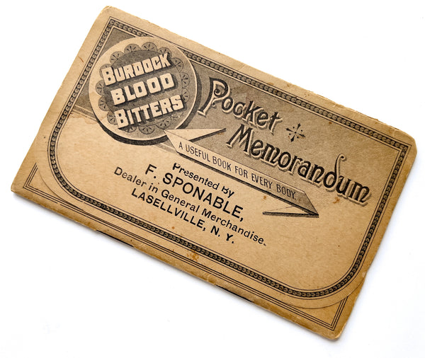 Burdock Blood Bitters Pocket Memorandum Book