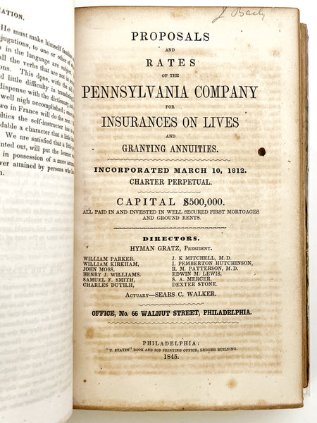 Sammelband of 8 publications related to Philadelphia-area institutions and prison reform, 1844-1845