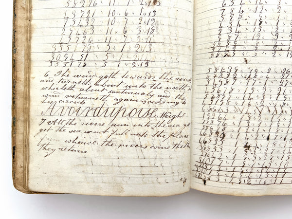 John Grubb’s “Arithmetic in Whole Numbers,” 1811 ciphering book  with a section for “Ale and Beer Measure;” exercises for calculations related to cloth, land, time, wives (or their dowries), &c.