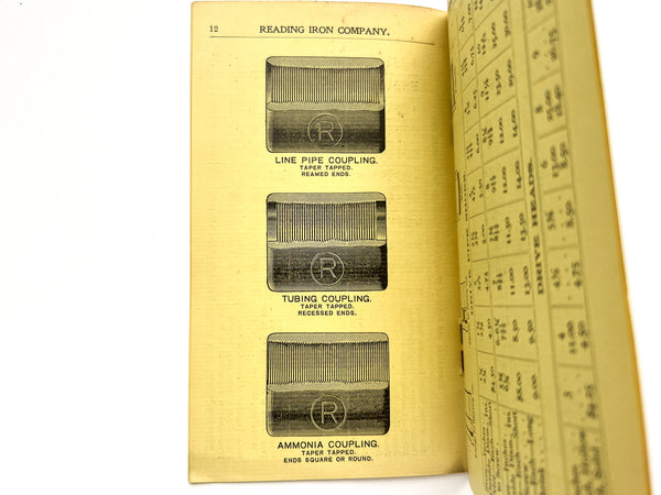 Manufacturers' Price List. Reading Iron Company. Wrought Iron Pipe, Boiler Tubes, Casing, Electric Railway Tubular Poles (cover title)