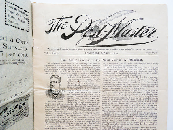 The Post-Master Vol. I, No. 1. March, 1897.