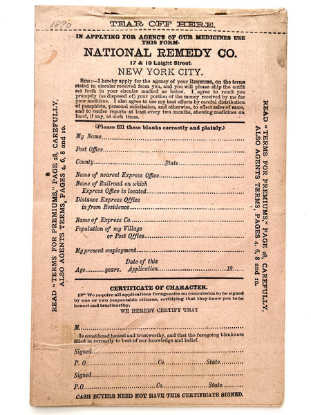 Catalogue of Elegant Presents Distributed Free to Agents of National Remedy Company (cover title)