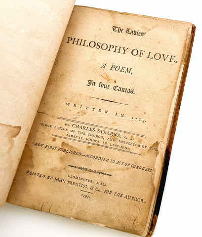 The Ladies' Philosophy of Love: A Poem, in Four Cantos. Written in 1774.