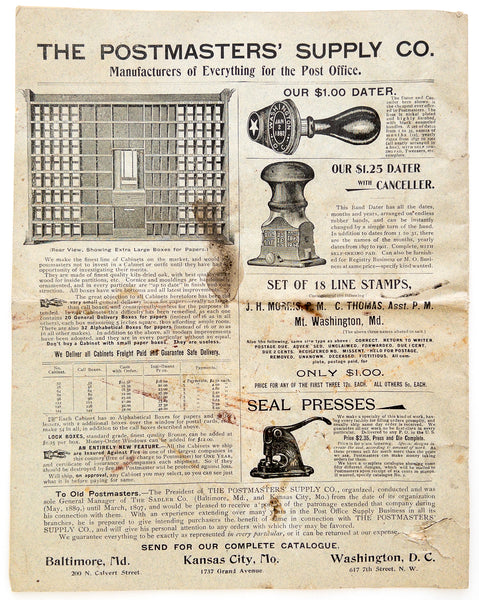 The Post-Master Vol. I, No. 1. March, 1897.