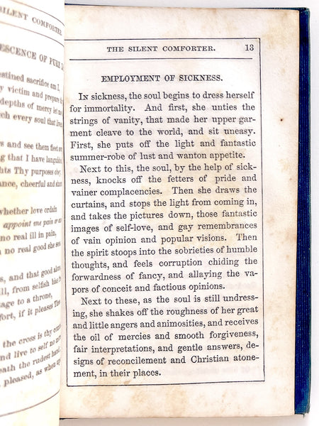 The Silent Comforter; A Companion for the Sick Room.