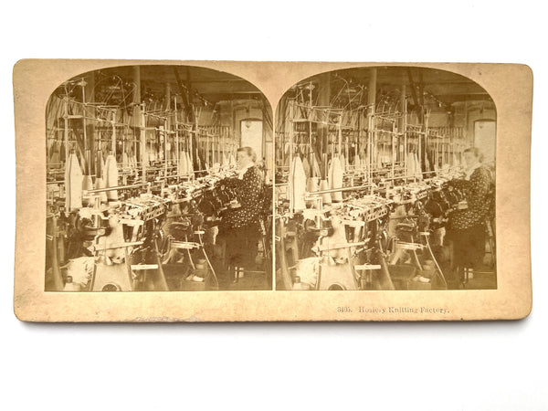 "3405. Hosiery Knitting Factory" Kilburn Bros. stereoview