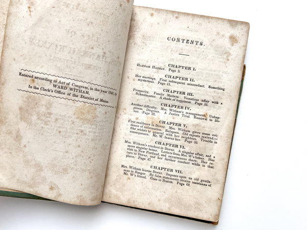 A Brief Notice of the Life of Mrs. Hannah Kinney for Twenty Years. By Ward Witham, Her First Husband.