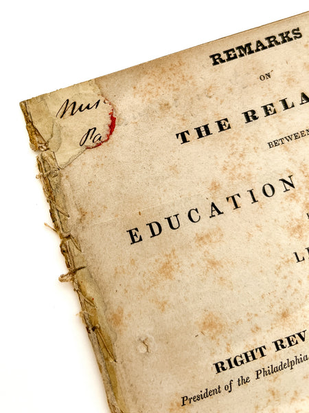 Remarks on the Relation Between Education and Crime...