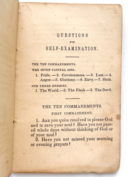 Questions for Self-Examination; Designed Primarily for the Use of Young Persons