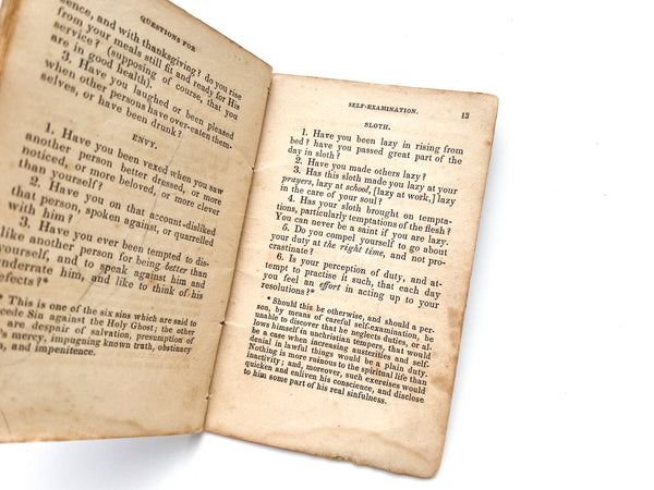 Questions for Self-Examination; Designed Primarily for the Use of Young Persons