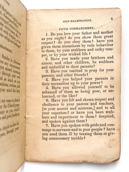 Questions for Self-Examination; Designed Primarily for the Use of Young Persons