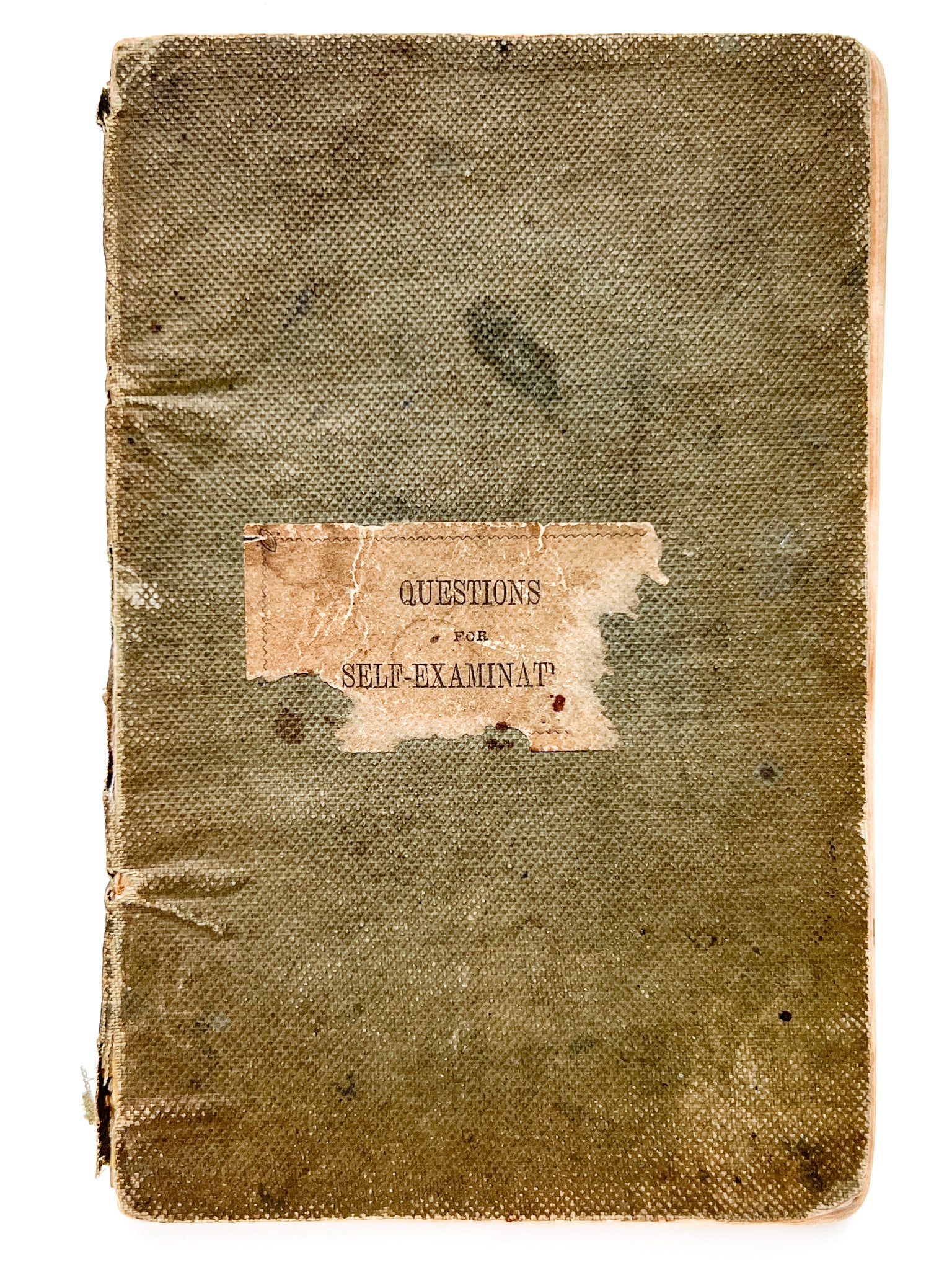 Questions for Self-Examination; Designed Primarily for the Use of Young Persons