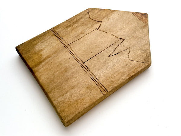 House, pencil, trivet