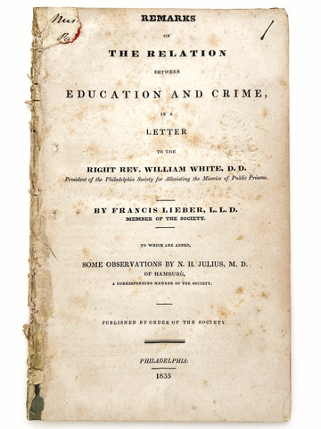 Remarks on the Relation Between Education and Crime...