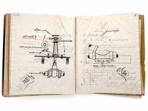 1892 copies of letters by Hendrie & Bolthoff Mfg. Co. representative in Durango, Colorado