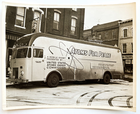 Photograph of the "Atoms for Peace" PR tour bus