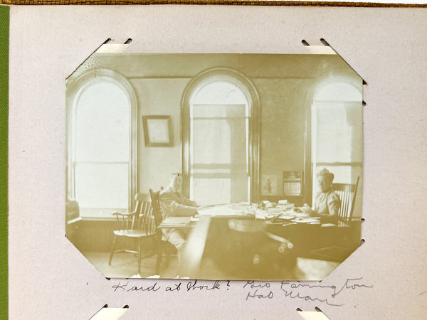 "Kodak Views" 1899-1900 photo album with views of Massachusetts & New England, including Bird's Eye Views from the top of the Bunker Hill Monument and great interior snapshots