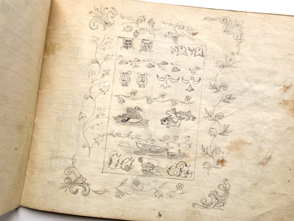 School Copy Book made and sold by M'Donald & Beeson, Booksellers & Stationers, No. 78 Market Street, Near the Diamond, Pittsburgh.