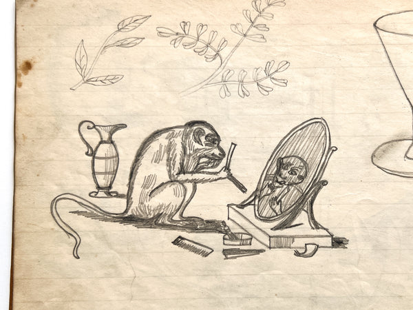 School Copy Book made and sold by M'Donald & Beeson, Booksellers & Stationers, No. 78 Market Street, Near the Diamond, Pittsburgh.