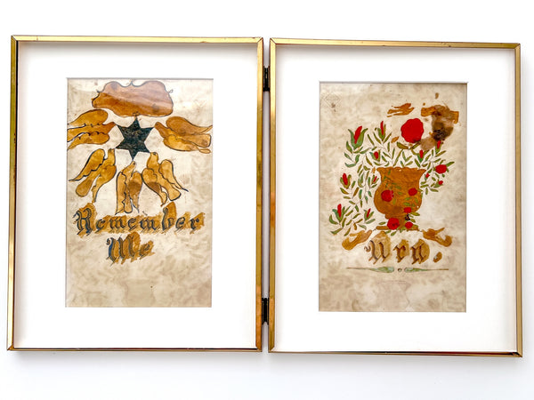 Illustrated manuscript token of remembrance, friendship, and hedged professions of love