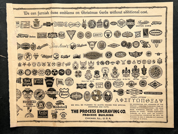 Xmas Greeting Cards de Luxe from the Studios of the Process Engraving Co. Chicago, Ill.
