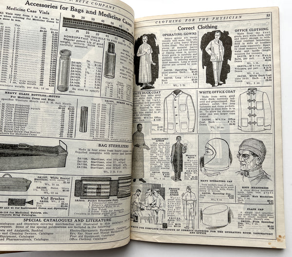 The Betzco Line Supplies and Equipment for Physicians and Hospitals (catalogue and supplements)