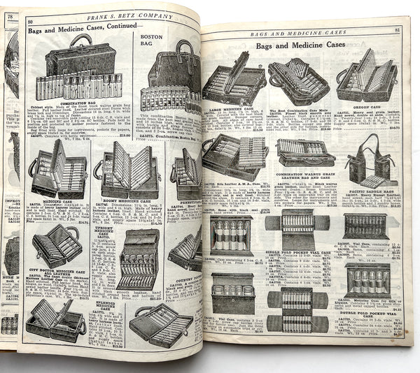 The Betzco Line Supplies and Equipment for Physicians and Hospitals (catalogue and supplements)