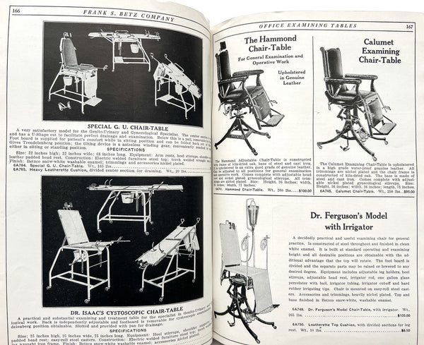 The Betzco Line Supplies and Equipment for Physicians and Hospitals (catalogue and supplements)