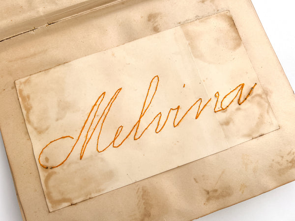 Specimens of Melvina Townsend’s work in the Kindergarten School, 1893 & 1894, 5 & 6 years of age…