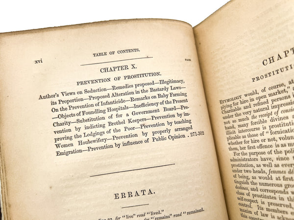 Prostitution, Considered in its Moral, Social, and Sanitary Aspects in London...