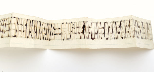 Archive of 18 manuscript weaving pattern drafts by a woman in Texas, ca. 1840-1860s