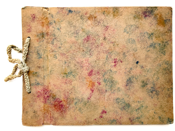 Willa Helwig's handmade portfolio of crafts and leadership notes for her training to be a Guardian in the Camp Fire Girls (with her certificate)