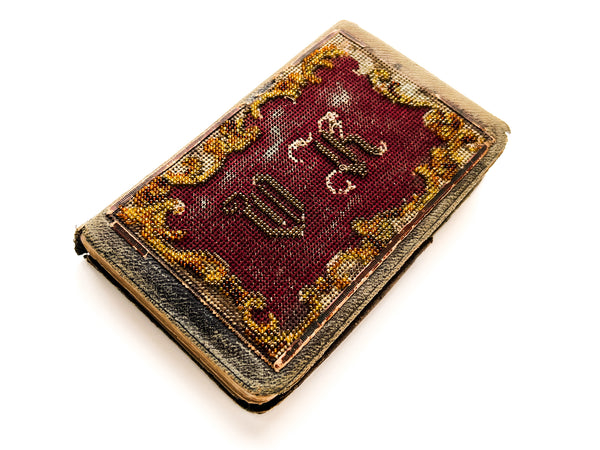 Beaded agenda book used by a Swedish immigrant ca. 1900-1915